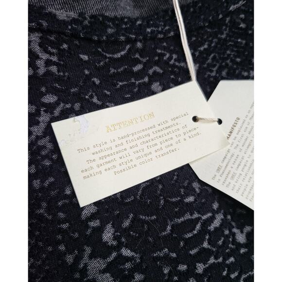 NWT Obey No 89 Sidewinder Long Sleeve Top Black Burnout Textured USA Made Size M - Picture 4 of 10